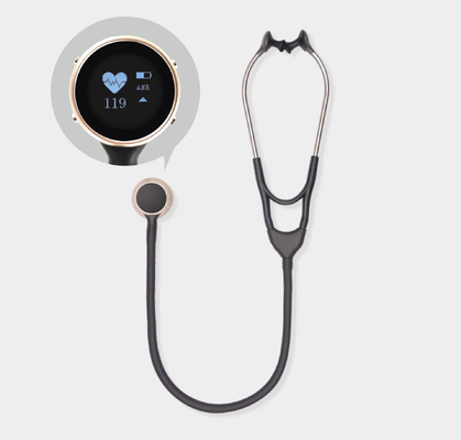 Nouveaux stéthoscopes de médecin d'hôpital en acier inoxydable USB Smart Digital Electronic