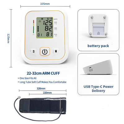 Type médical à la maison Sphygmomanometer de bras avec une émission futée de voix d'affichage