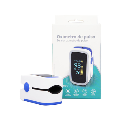 L'oxymètre d'impulsion d'agrafe de doigt montrent quatre la chaîne 70%-100% de mesure de la couleur OLED SpO2